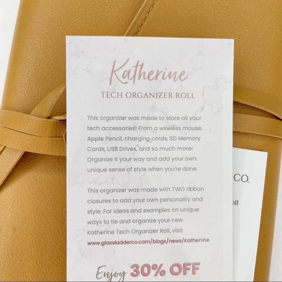 NWT Glass Ladder Co “The Katherine” Tech Organizer Roll - Picture 3 of 8